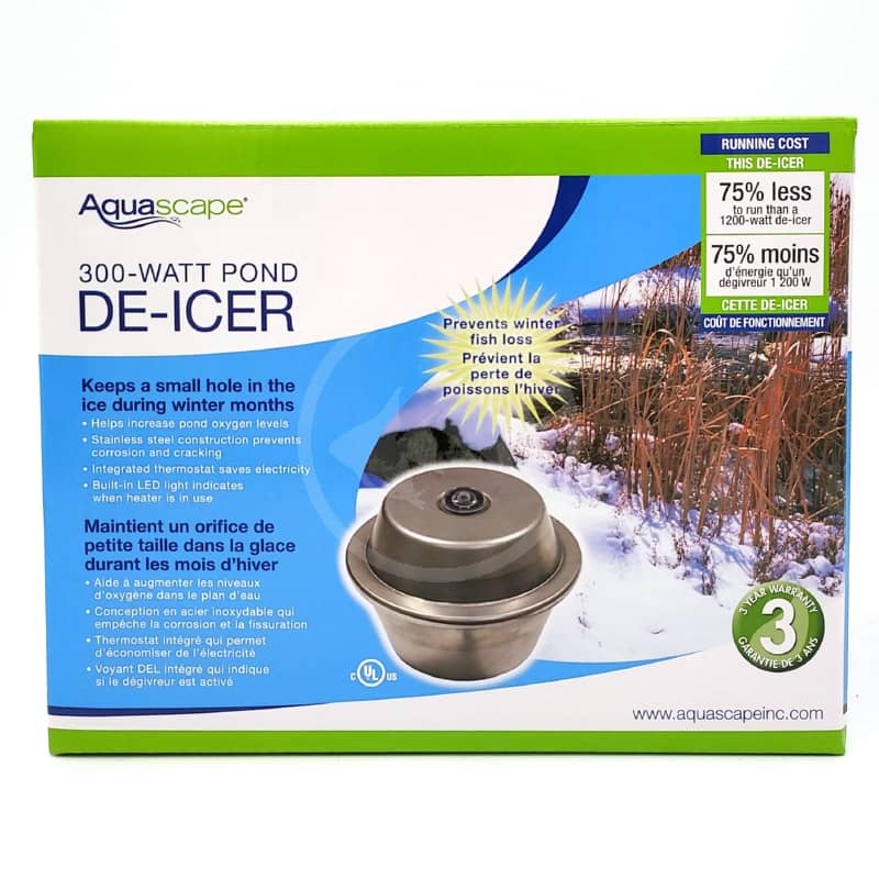 Aquascape koi pond winter heater and de-icer accesory.